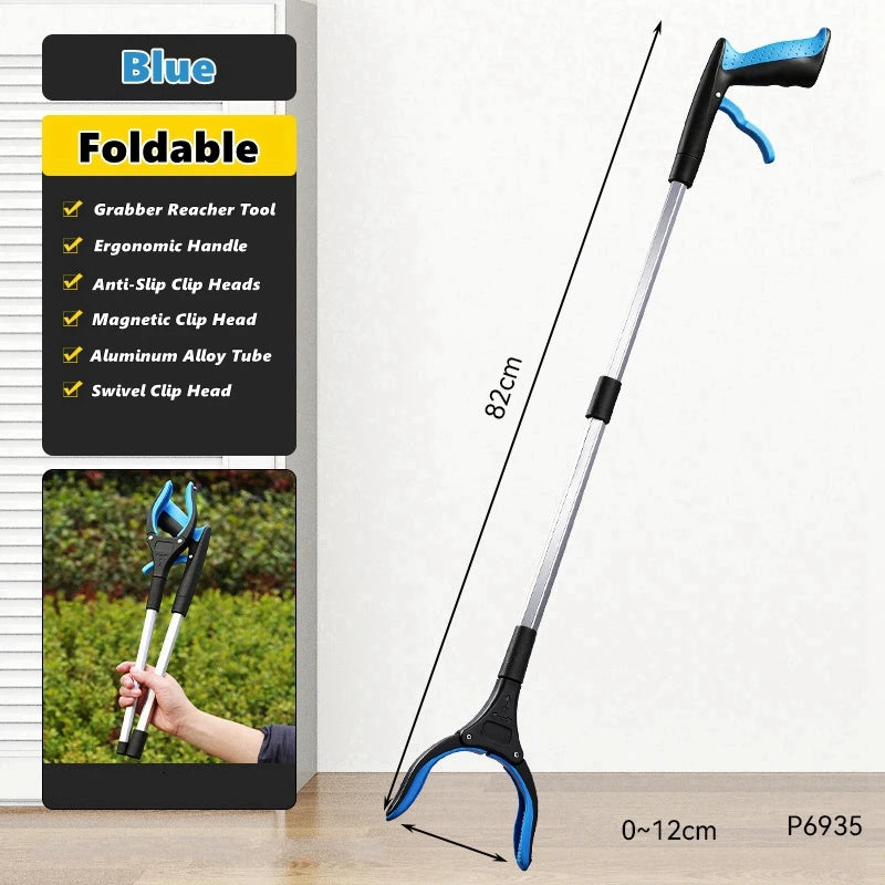 Pince de préhension télescopique 82 cm à tête rotative 360°