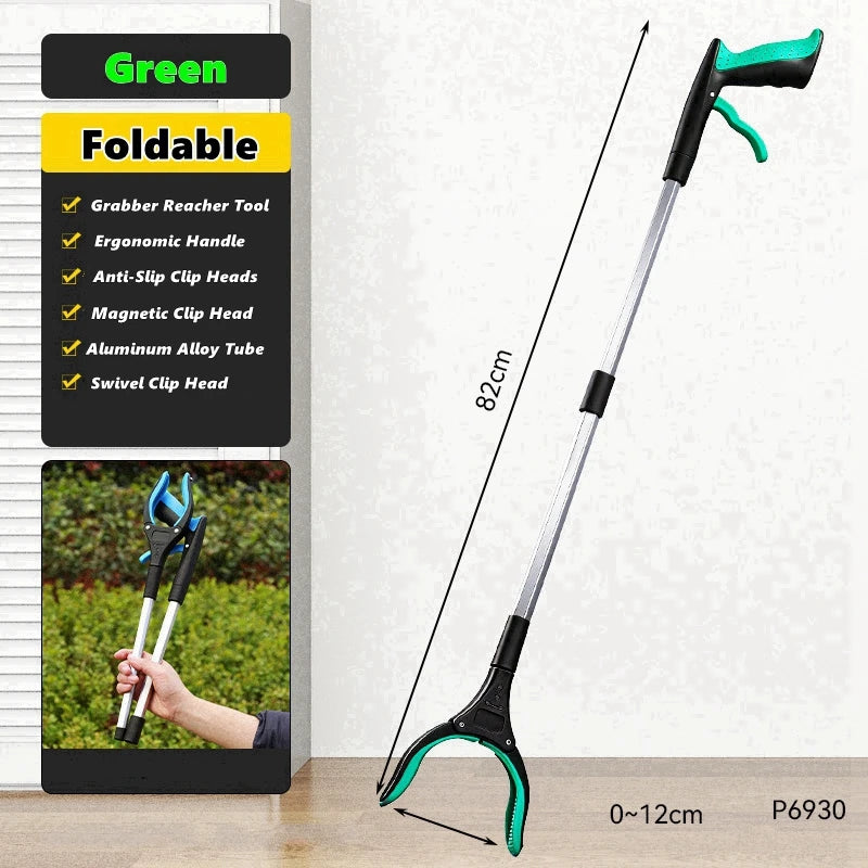Pince de préhension télescopique 82 cm à tête rotative 360°