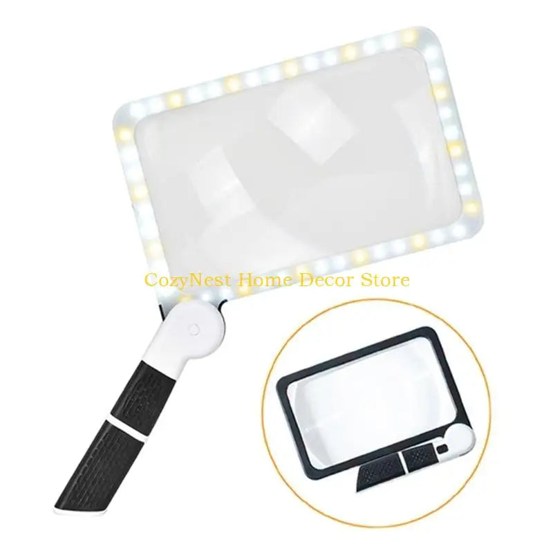 Loupe de lecture éclairante LED grand format