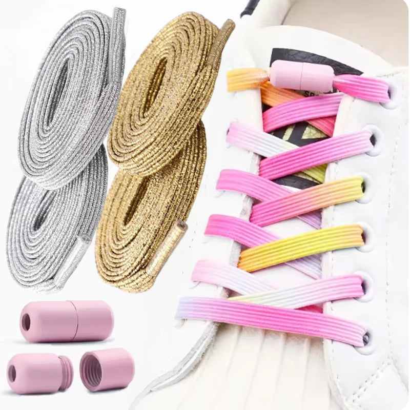 Lacets élastiques sans laçage – Fermeture à capsule (sans se baisser)