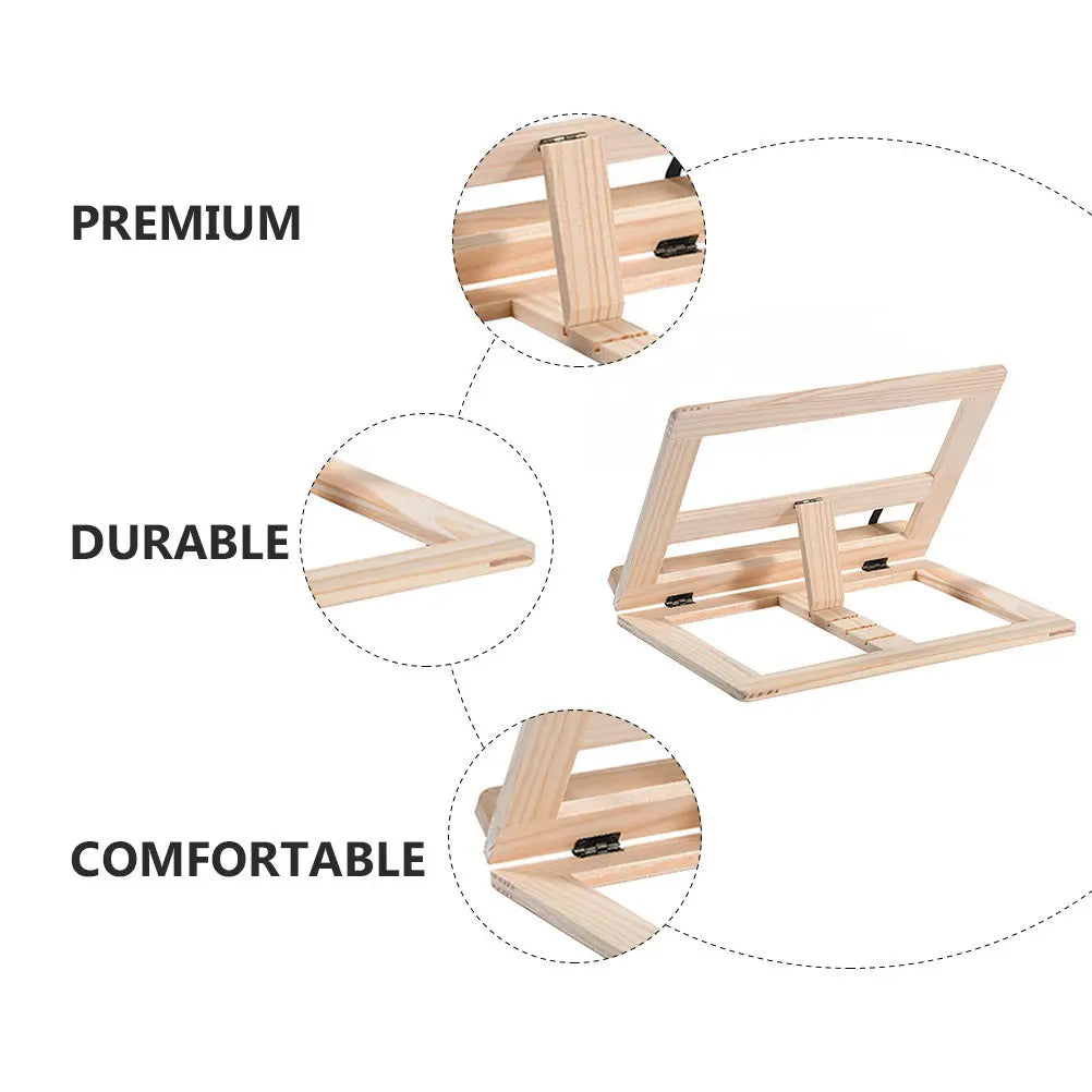 Lutrin de lecture pliable en bois – Lecture mains libres