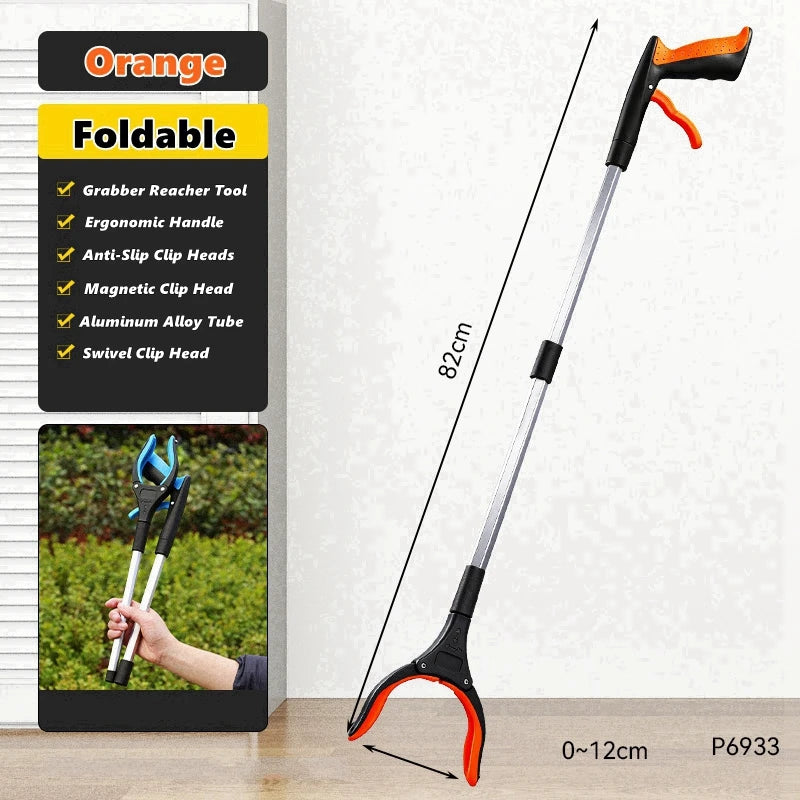 Pince de préhension télescopique 82 cm à tête rotative 360°
