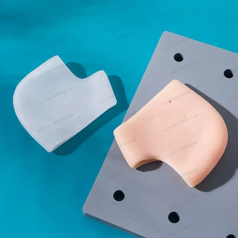 Protège-talons en gel silicone — anti-crevasses et coussin de confort