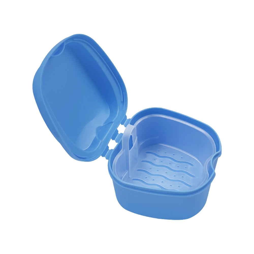 Boîte de trempage pour prothèse dentaire – Panier + couvercle