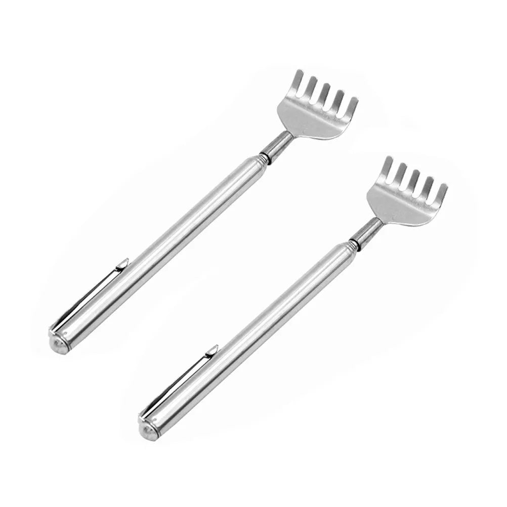 Gratte-dos télescopique en inox – Manche extensible