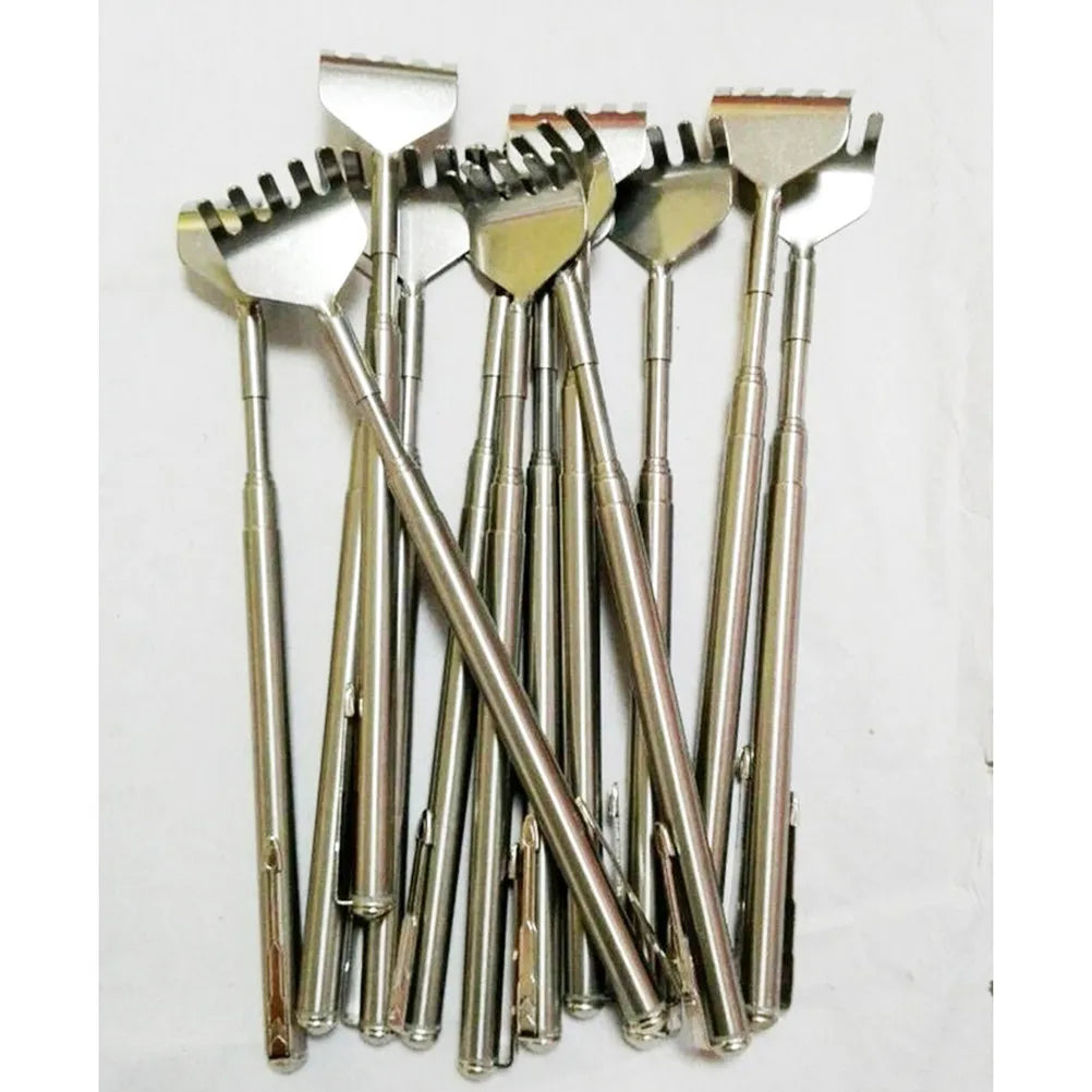 Gratte-dos télescopique en inox – Manche extensible