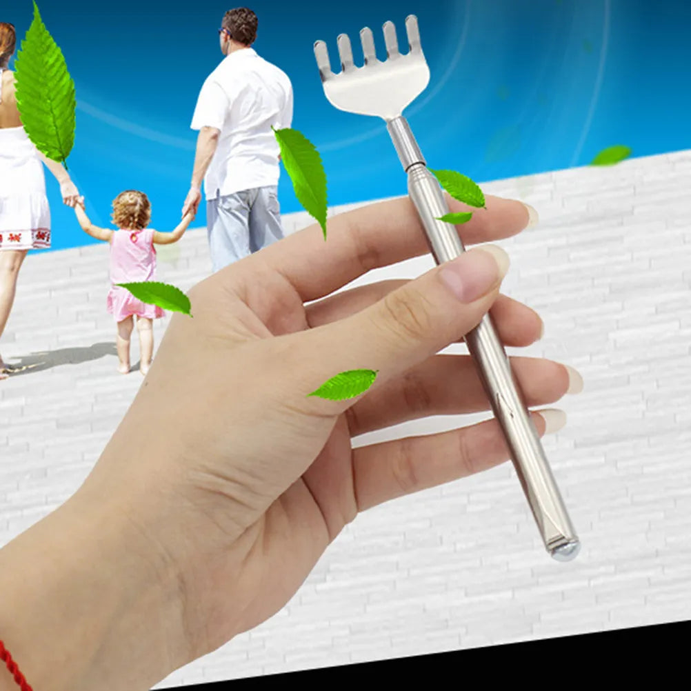 Gratte-dos télescopique en inox – Manche extensible