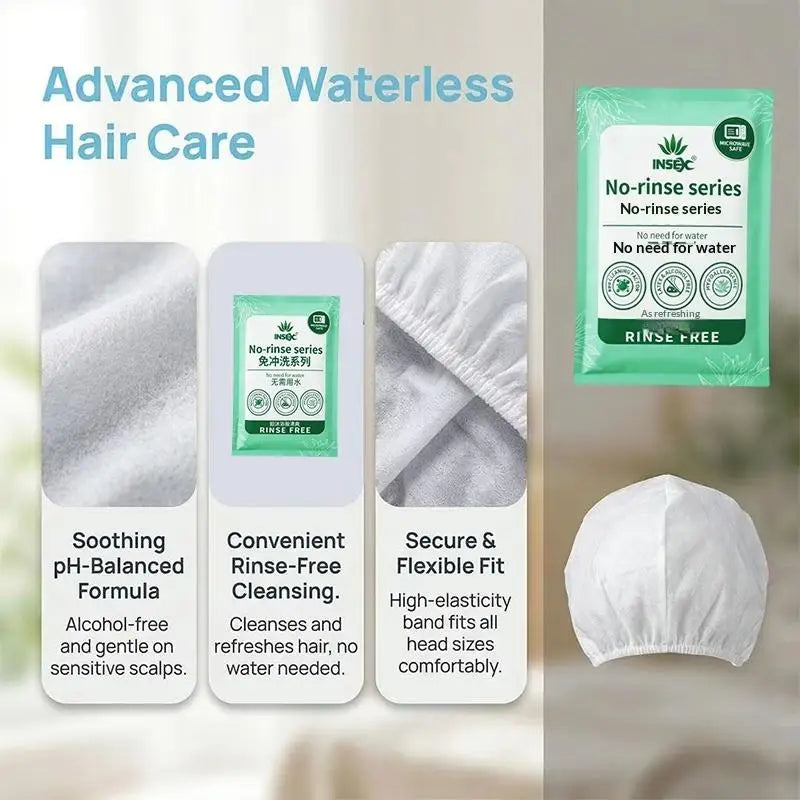 Bonnet de shampoing sans rinçage – Lavage à sec chauffant