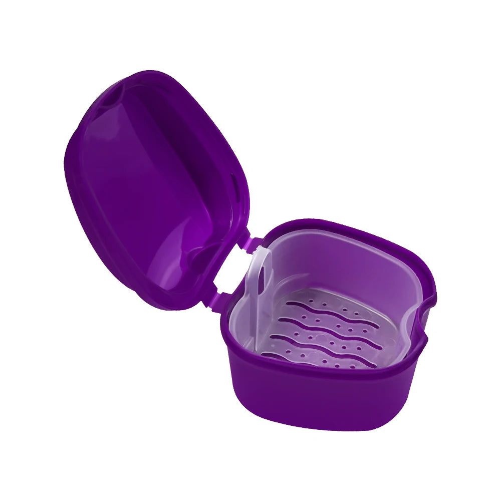 Boîte de trempage pour prothèse dentaire – Panier + couvercle