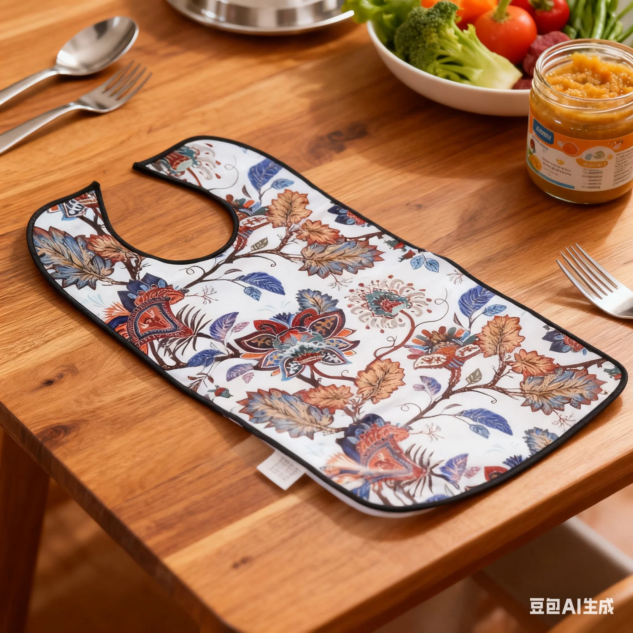 Bavoir / protège-vêtement adulte lavable et imperméable (repas)