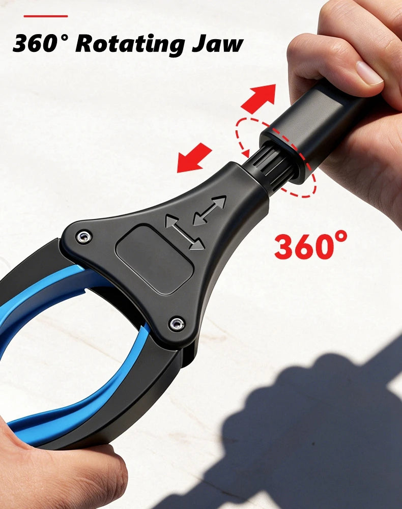 Pince de préhension télescopique 82 cm à tête rotative 360°