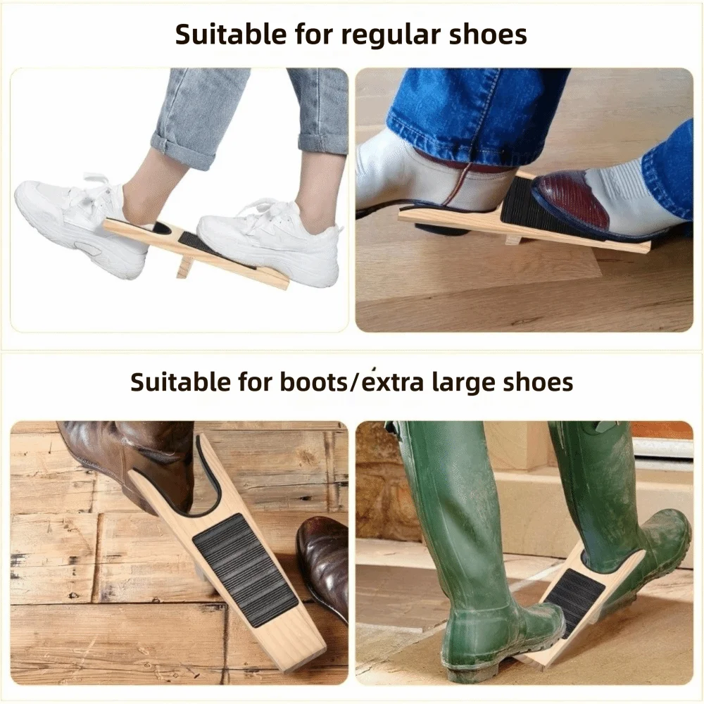 Tire-botte en bois – Retirer ses chaussures sans se baisser