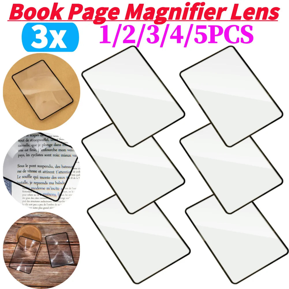 Loupe de lecture pleine page – Feuille Fresnel souple