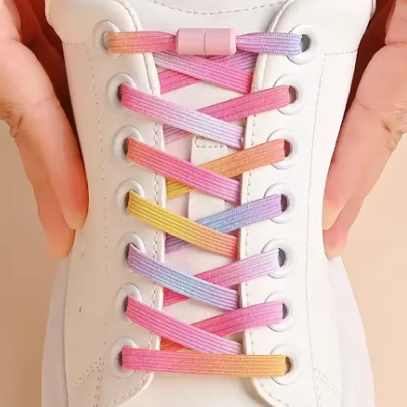 Lacets élastiques sans laçage – Fermeture à capsule (sans se baisser)