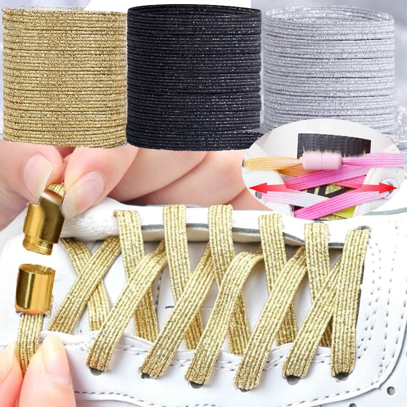 Lacets élastiques sans laçage – Fermeture à capsule (sans se baisser)